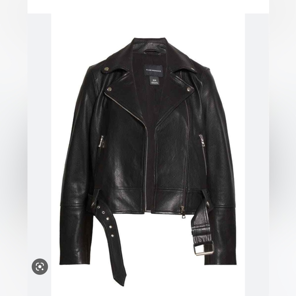 Club Monaco Moto Leather Jacket
